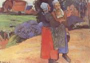 Paul Gauguin Breton Peasants (mk09) oil painting artist